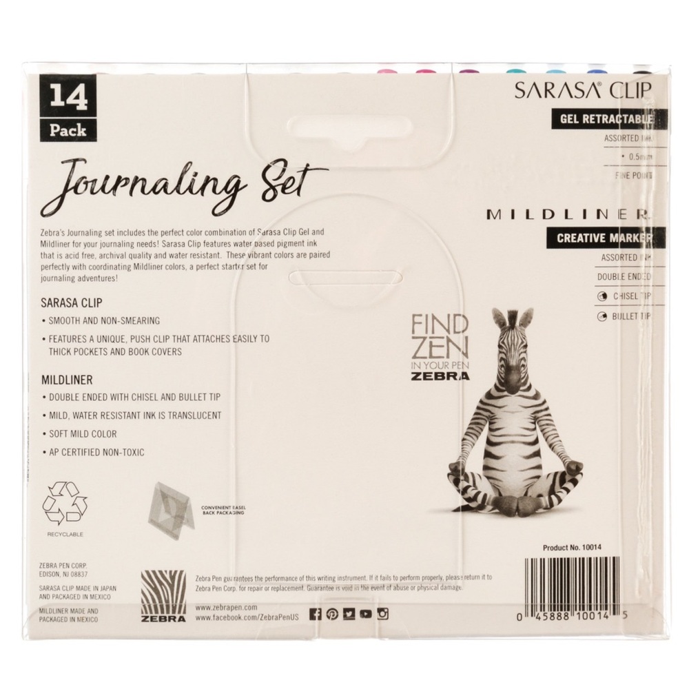 Zebra Journaling Set Mildliner Double ended Highlighters & colorful ink gel pens - Picture 2 of 8